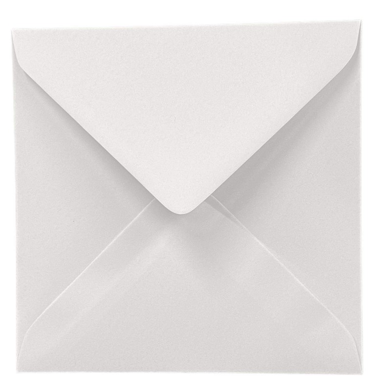 DJP Premium White 6" x 6" Square Gummed Envelopes. (100