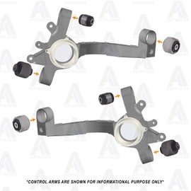 AUTOACER - Rear Suspension Kit 8 pcs - Rear Wishbone Trailing Control Arms & Rear Axle Trailing Arm Bushes Left + Right - for E36 3 Series Year 1992-1999, E46 (1999-2006), E83 X3 (2004-2010)