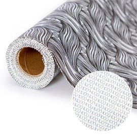 Black 18 Inch x 32 Feet Shelf Liner for Kitchen Cabinets Non Adhesive Kitchen Drawer Liner, Waterproof Shelf Liner Durable Anti-Slip for Kitchen Cabinets Shelf Liner