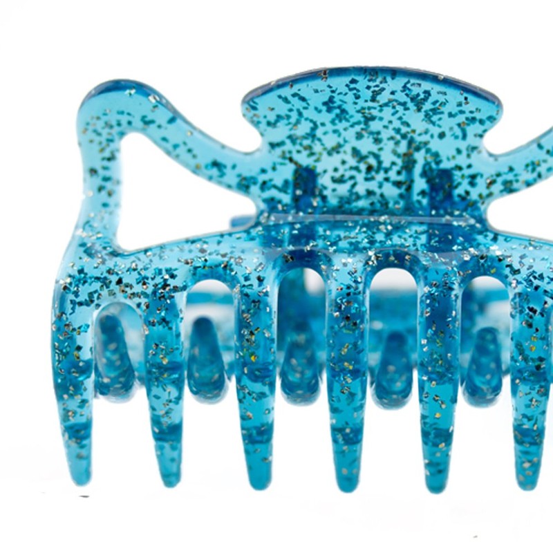 Hair Claws Approximately 6 cm Long in Capri Blue with