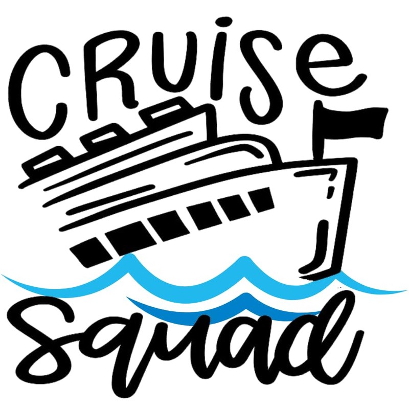 Cruise Squad Iron On Transfer 3x3 Inch DIY Heat Transfer
