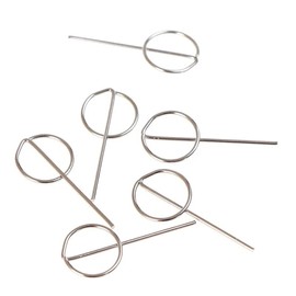 MJ Vision 6 pcs SIM Card Ejector Pin Round Shape, Sim Tray Removal Tool Pin - Set of 6 Pin