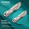 MR.GREEN Nail Clippers Stainless Steel Anti Splash Fingernail Cutter Manicure