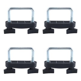 ACOLY 4 PCS Car Roof Mounting Carrier Safety with Roof Box U Bolt Clamps Installation Suitable for Car Luggage Rack(6cm)