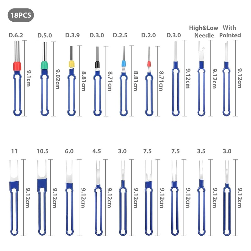 CLKE 36 PCS Terminal Removal Tool Kit, Pin Extractor Tool,