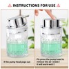 Bathroom Glass Soap Dispenser with Durable Rust-Proof Plastic Liquid Pump
