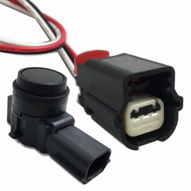 LIZAPUS PDC Parking Sensor & Connector Plug pigtail Kit Compatible with Buick Chevy GMC GM 84153946 52050134, 23130107, 23428268