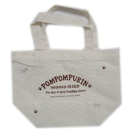 Sanrio Mini Tote Lunch Tote Bag, Canvas, Cotton, Cloth, Bento Box, Small, Cute, Character, Pom Pom Pompurin B