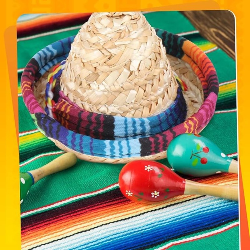 2 Pack Bearded Dragon Sombrero Hats - Lizard Cinco De