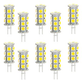 Halco ProLED LED JC Lamp, 2.4 Watts, 3000K Color Temperature, 250 Lumens, G4 Base, Non-Dimmable, 10-Pack