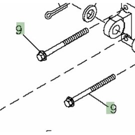 John Deere 19M7841 Screw TerrainCut Mower Gas Front Diesel 1420 T4 4WD 2WD 1585 1580 1575 AT263377 19M9052 19M7350
