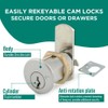 Olympus Lock DCN4 Rekeyable Cam Locks | 1-3/4" Cylinder KD