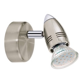 EGLO Spotlight, Steel GU10, 3 W, Satin Nickel, Chrome