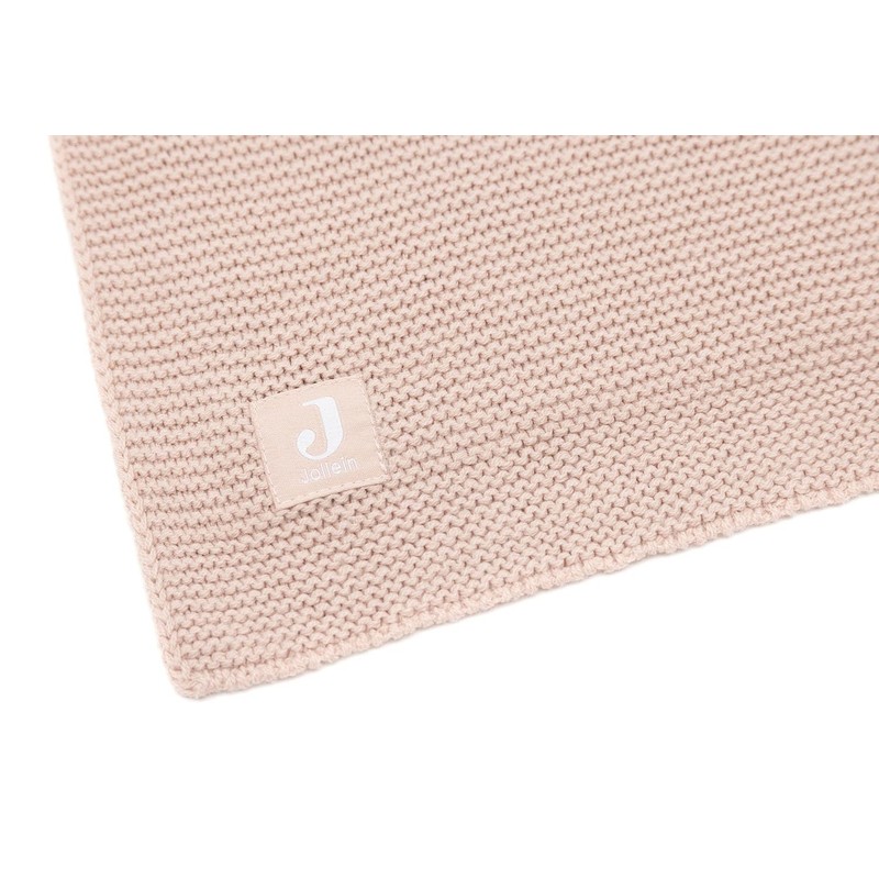 Jollein 516-511-67067 Babydecke Strickdecke Basic Knit rosa (75x100 cm)