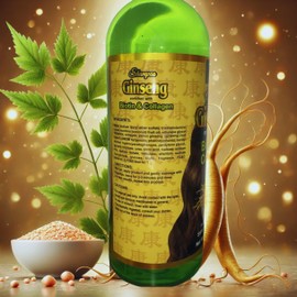 Alma Belleza Ginseng Shampoo Enriched with Biotin & Collagen (Jengibre, Biotina & Colágeno Shampoo) - 33.8 fl oz (1L) - Premium Brand,