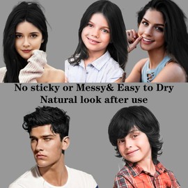 COLAYERIST Black Temporary Color Wax Washable for Men and Women Hair Color Wax Hair Color Wax for Party Cosplay Hair Makeup Paint Wax One Day Hair Color