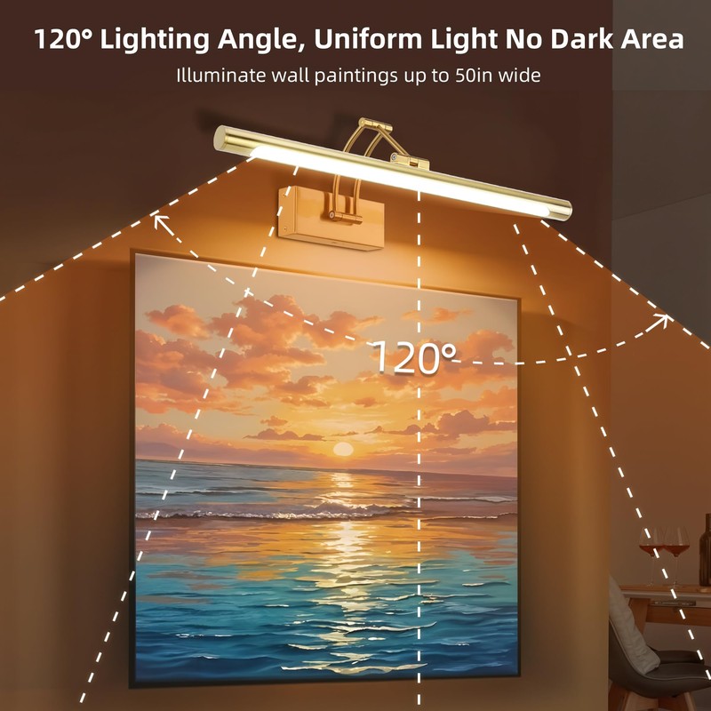 16“ Picture Lights for Wall Battery Operated, Wireless Picture Light