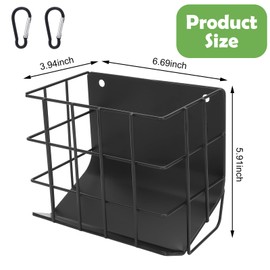 Rabbit Hay Feeder Guinea Pig Hay Feeder with Heavy-Duty Metal Frame Rabbit Hay Holder, Bunny Hay Feeder Guinea Pig Hay Holder,for Rabbits Guinea Pigs Bunny Chinchillas and Small Animals (Black)