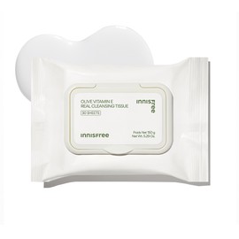 Innisfree [이니스프리]올리브 비타민 E 리얼 클렌징 티슈 [Innisfree] Olive Vitamin E Real Cleansing Tissue