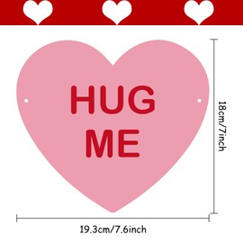KUUQA Valentine Conversation Candy Hearts Banner Valentine Candy Hearts Sayings Garland for Valentine's Day Decoration Party Supplies