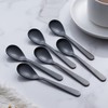 FULLYWARE Demitasse Espresso Spoon, Matte Black, Stainless Steel, Satin Coffee