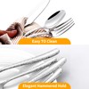 60 Piece Heavy Duty Stainless Steel Silverware Set for 12,