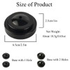 4Pcs Black Desk Flag Holders, 1 Hole Plastic Mini Flag