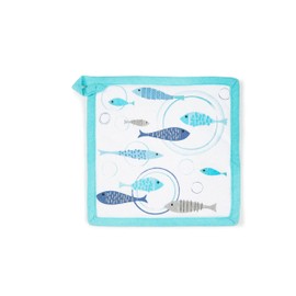 Excelsa North Sea Presina da Cucina, Cm. 20 x 20, Fodera 100% Cotone, Imbottitura in Poliestere