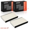A-Premium 2-PC Cabin Air Filter with Activated Carbon Compatible with