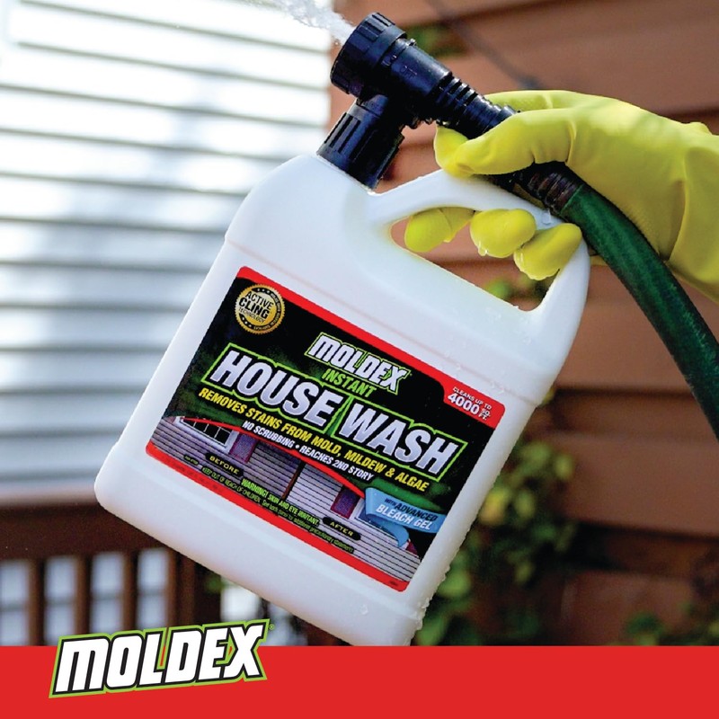Moldex Concentrated Instant House Wash, 56 oz, Yellow