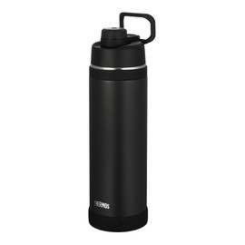 【Handle Attached・Dishwasher Safe】 THERMOS Bottle Vacuum Insulated Sports Bottle 1.5L Black Convenient Carry Loop for On-the-Go Direct Drinking Removable and Washable Drinking Mouth Keeps Cold Only FJU