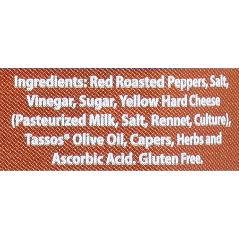 Tassos Red Pepper Coulis Spread, 12.36 Ounce