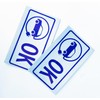 Electric Vehicle HOV OK Sticker Mount, License Plate Frame Stickers