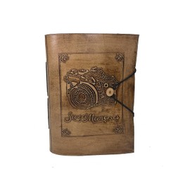 ROOGU Sweet Memories * Photo Album Camera Vintage Buffalo Leather Black Pages Handmade
