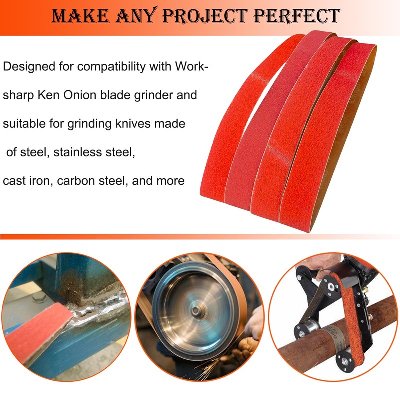 SACKORANGE 4 Pack 2 x 48 Inch Metal Grinding Ceramic