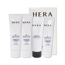Hera NEW UV Protector Tone Up Lavender 2 Type Set 50ml 2 Pieces Renewal Cool Tone Sun Cream / 헤라 NEW UV 프로텍터 톤업 라벤더 2종 세트 50ml 2개 리뉴얼 쿨톤 선크림