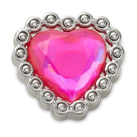 crocs Jibbitz Charm Gorgeous Heart Gem 10012444 (FF/Men's, Lady's, Jr)