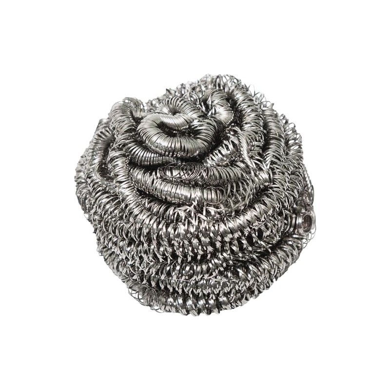 Genuine Joe Stainless Steel Scrubber - 3" Overall Diameter -