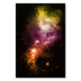 Poster - Space 01 - Space galaxy astronomy universe orbit Ufo Walldecoration pressure Print Artprint Photography Photo Art Artwork (21.0 cm x 29.7 cm A4)
