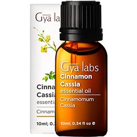 Gya Labs Cinnamon Essential Oil for Diffuser - 100% Pure Therapeutic Grade Real Cinnamon Oil Essential for Skin - Cinnamon Fragrance Oil for Sprays & Hair Growth (0.34 fl oz)