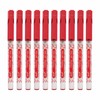Dollar Wow Fineliner Pens, RED, Fine Tip (0.3mm), Pack of