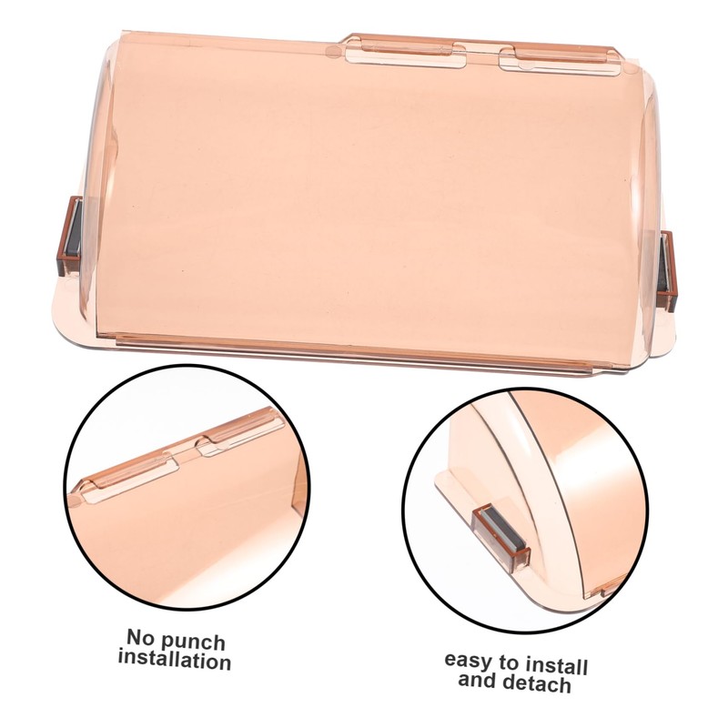 DOITOOL 2pcs Air Conditioner Wind Deflector Baffle Transparent Cover for