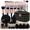 Set de Brochas de Maquillaje Profesional 47 Piezas, 25 Brochas