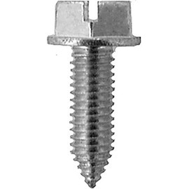 AMZ Clips And Fasteners 50 M6-1.0 x 20mm Slotted Hex Head License Plate Screws