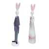 1 Pair Rabbit Ornament Innovative Resin Couple Rabbits Figurine Wedding