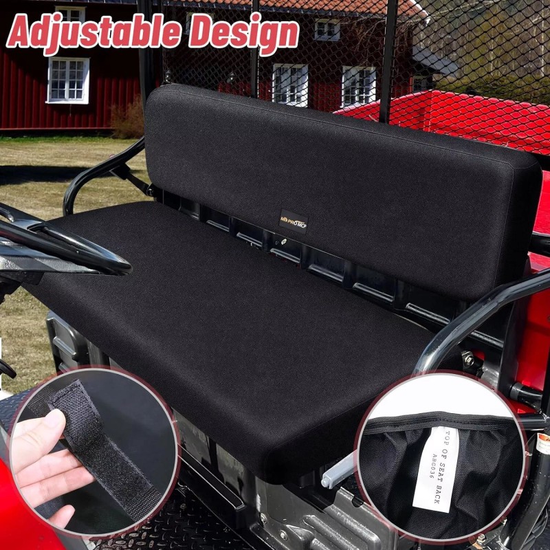 MOMIRAC 2 Set UTV Front & Rear Seat Covers For