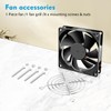 Wathai 80mm x 25mm DC Brushless Cooling Fan 12V 2Pin