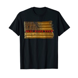 Men's Best Papa Ever 48 Star American Flag Vet Father's Day T-Shirt