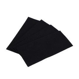 4Pcs Replacement Square Carbon Sponge Filters, 9.57 x 4.13 inch Carbon Sponge Filter Foam Sheet Air Purifier Replacement Activated Pad Universal Active for Cooker Hoods