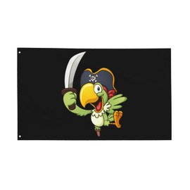 zyatbwi Parrot Pirate Falg 3x5 Ft Home Outdoor Indoor Garden Home Decoration Banner